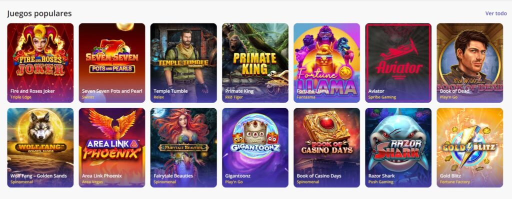 Juegos de Casino Days 